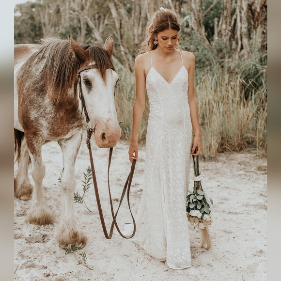 NWT Spell Lucette Wedding Gown - Picture 2 of 15